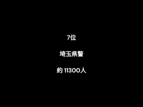 警察官が多い都道府県ランキング #shorts