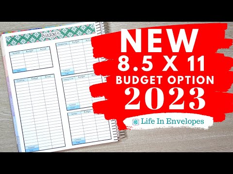 NEW Budget Option for 2023 / Erin Condren 8.5 x 11 Monthly Planner / EC Notebook / Family Budget