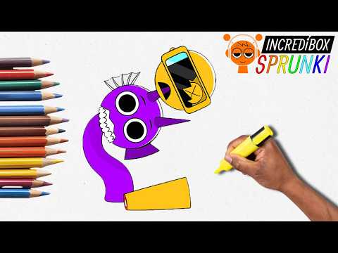 Exclusive! How to Draw Sprunki Garnold Meets Durple (Incredibox Animation) | Step-by-Step Tutorial