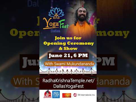 Journey to Oneness Show & Opening  Ceremony with Swami Mukundananda l Dallas Yoga Fest 2024 #shorts