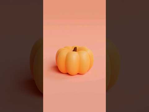 3D Pumpkin tutorial in Blender #blender3d #blendertutorial #pumpkin #shorts