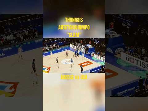 Antetokounmpo "DUNK" | FIBAWC 2023 MANILA | USA vs GREECE | #fibaworldcup #greece #antetokounmpo