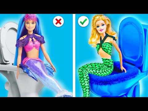 This Mermaid Uses Toilet Hacks! 🚽 DIY Toilet Gadgets & Mermaid Tips by ChaCha!