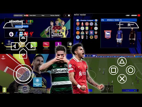 eFootball PES 2025 PPSSPPP Update Season V2 New Transfer & Update Stadium Real Faces Best Graphics