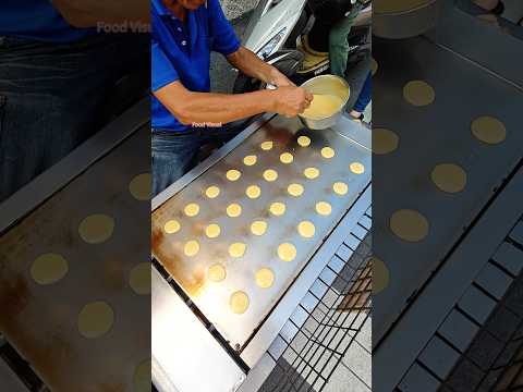 Mini Dorayaki Making skill 迷你銅鑼燒 ミニどら焼き #どら焼き #streetfood #銅鑼燒