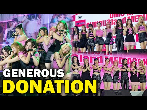 UNIS to donate a portion of their Fancon Profit to the victims of typhoon + Bini collab