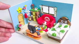 【粘土】キノピオが住んでそうな部屋 作ってみた【マリオ】