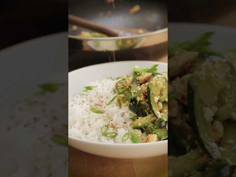 Stir-Fried Cucumber with Tofu #cooking #hexclad #stirfry