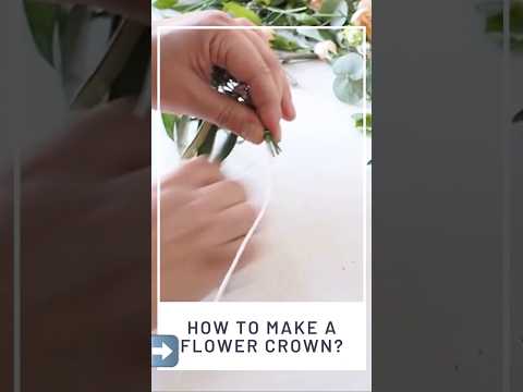 Watch the video and learn to make a flower crown!