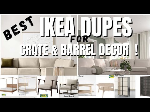 IKEA High End Dupes: Create A Crate & Barrel Inspired Space With IKEA Furniture & Decor