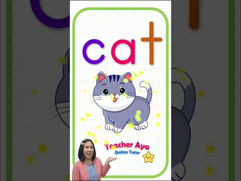 cvc words /c/ 3-letter words #teacherayaonlinetutor #shorts #cvcwords