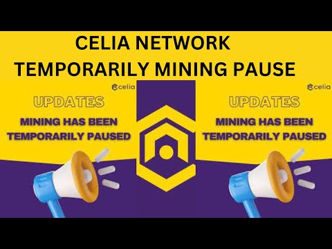 CELIA NETWORK MINING HAS BEEN TEMPORARILY PAUSED