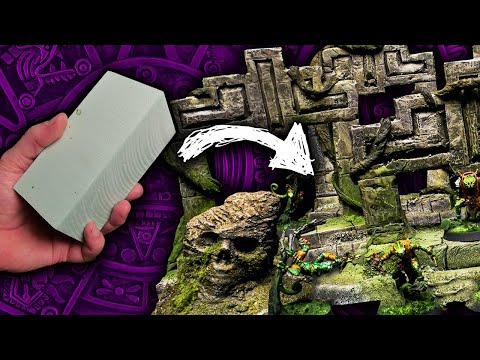 Make Cheap Jungle Temple Terrain for Warhammer or D&D