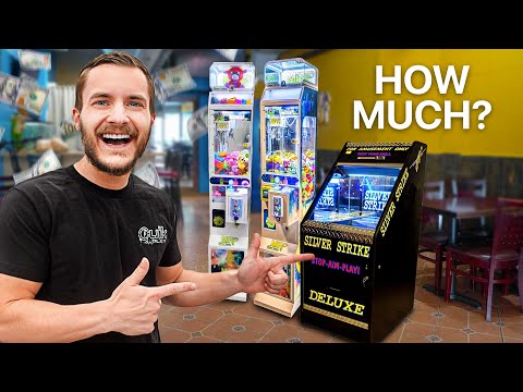 We Placed A Claw Machine And Coin Pusher In A NEW Location!