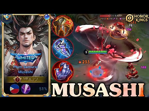 Honor of Kings Musashi Limited Skin - Tank Jungle Musashi Rank Grandmaster