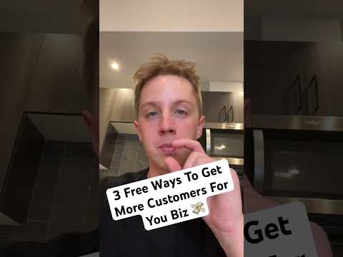 3 Free Ways To Get More Customers For Your Business #salestransformation #sidehustle #business