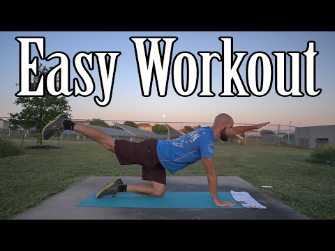 Easy 15-Minute Bodyweight Workout For Complete Beginners and Active Recovery - Follow Along