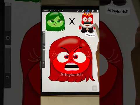 DISGUST WHEN ANGRY#emojimix #art#emojiart #nostalgia #joy #anger #digitalart#insideout2#envy#disgust