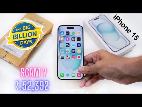 iPhone 15 Unboxing – Flipkart Big Billion Days Sale Unit | Scam ? | Rs.52,392 | iPhone 15 in 2024