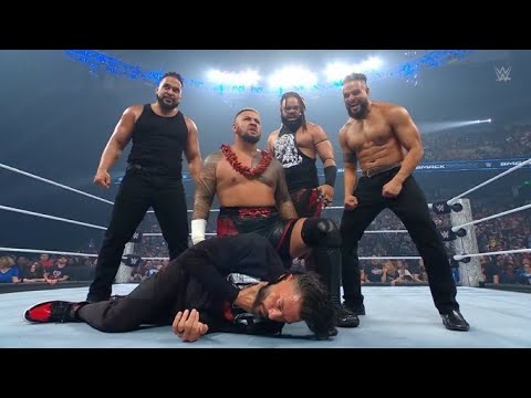 Roman Reigns Gets Destroyed By The Bloodline WWE Smackdown 10/18/24