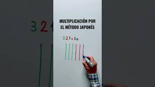 Multiplicación por él MÉTODO JAPONÉS #shorts