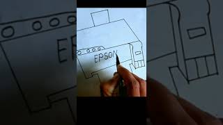 Easy drawing EPSON | #Shorts