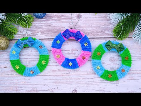 Christmas Crafts🎅Christmas Tree Wreath Ornaments🎁Xmas DIY Decorations Ideas