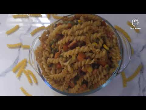 Pasta recipe with stir fried vegetables