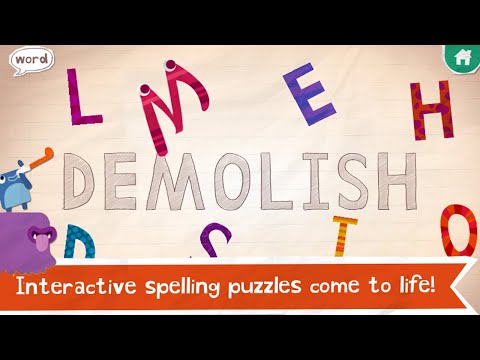 English Endless Alphabet part 9 - Basic Vocabulary Builder - ABC Letters Sounds for Kids