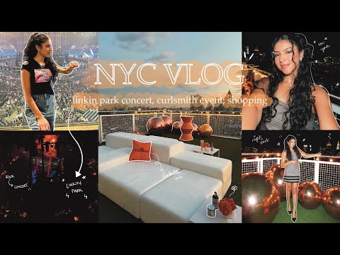 NYC Vlog: Linkin Park Concert 2024, Curlsmith Event, Shopping & more 💗 | Hebarrietty