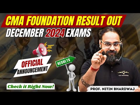 CMA Students Dec'24 Breaking News by ICMAI | latest Update By Prof. Nitin Bhardwaj