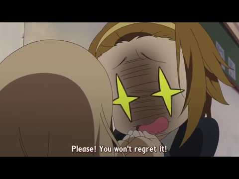 Ritsu Tries To Convince Mugi To Join The Club | K-On!