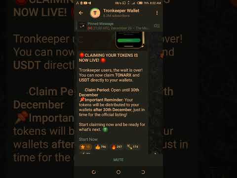 ▶️ TRONKEEPER CLAIMING YOUR TOKENS IS NOW LIVE! | Tronkeeper Airdrop Withdrawal Update - Memeland