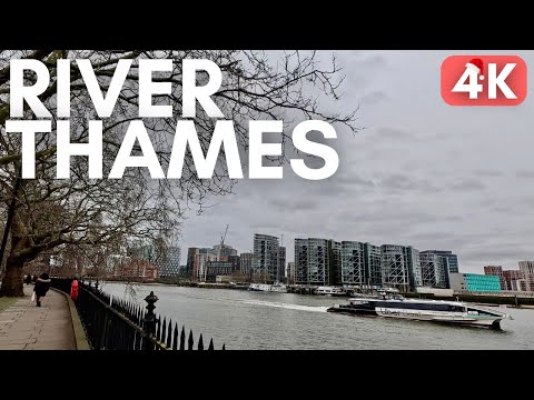 2024 Christmas in London 🇬🇧🎄 Winter Walk in Chelsea by River Thames [4K]