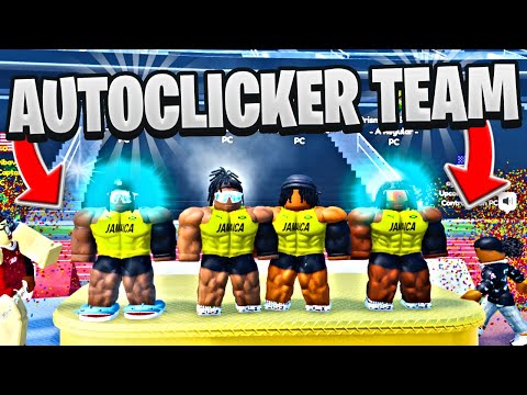 WE USED AUTO CLICKERS TO WIN EVERY RACE IN ROBLOX TRACK AND FIELD