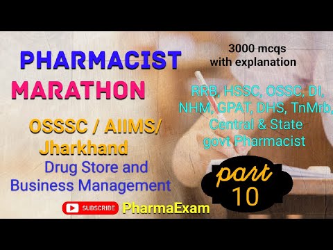 DSBM(156-170)Pharmacist Marathon/ImportantMcq #osssc_pharmacistexam #jharkhandpharmacist #pharmacist