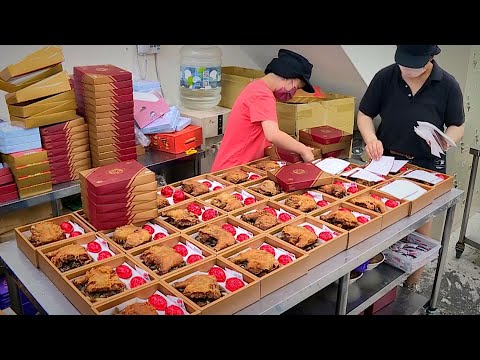 日賣千盒的酥炸雞腿彌月油飯 - 台灣美食│Steamed Glutinous Rice - Taiwanese Food