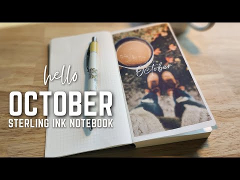 The October Setup I have been waiting for! NEW Sterling Ink notebook