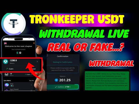 Tronkeeper Today New Update l Tronkeeper Mining Bot Withdrawal l Tronkeeper Withdrawal Process