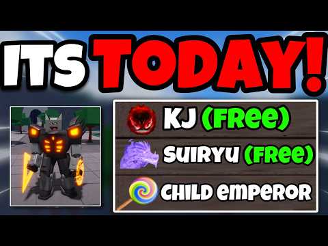 *KJ UPDATE* is TODAY! (Free KJ, Suiryu, & Child Emperor) | The Strongest Battlegrounds Update