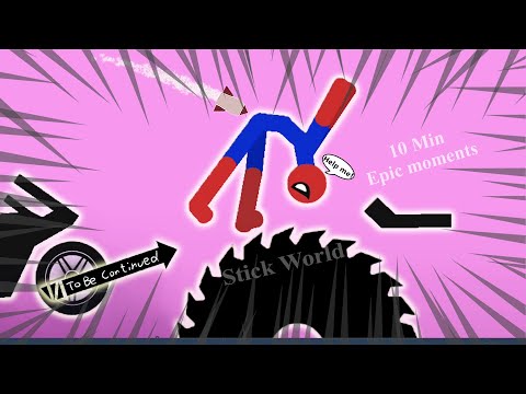 10 Min Best falls | Stickman Dismounting funny and epic moments | Like a boss compilation #677