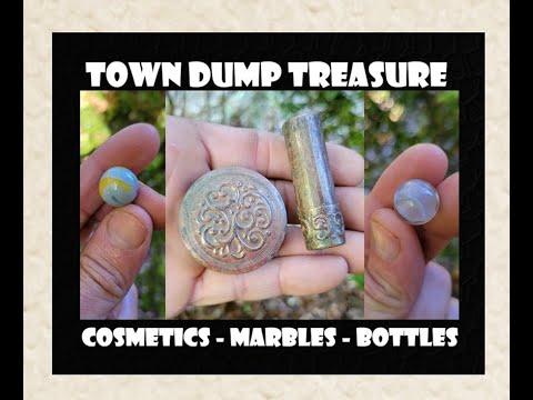 Town Dump Archaeology - Vintage Marbles - Marx Toys - Bottle Digging - Antiques - Cosmetics - Makeup