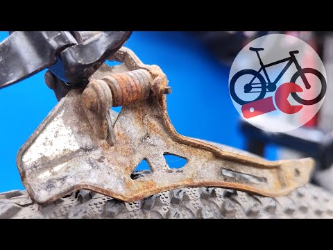 Restoring a bicycle derailleur. How to clean bike components