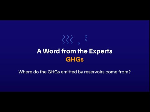 Where do the GHGs emitted by reservoirs come from?