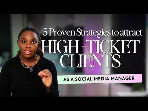 How to find High Ticket Social Media Management Clients + EXERCISE