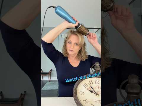 10 minute hair blowout!! Proof that it can be done! #dryhair #curlyhair #curlyhead