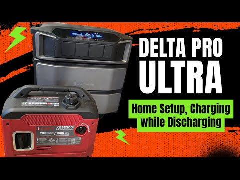 Ecoflow Delta Pro Ultra Testing - Small Generator and Limitation While Charging - Home Setup