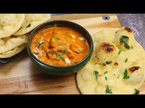 Butter Naan & Butter Chicken Recipe|Restaurant style Combo|How to make butter naan & butter chicken