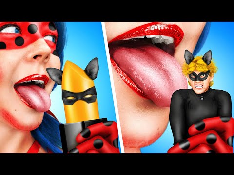 💞 The Love Story of Ladybug and Cat Noir with a TWIST! Mermaid Makeover by La La Life Emoji