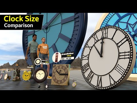 Clock dial  Size Comparison | Clock Tower Size faces| world largest clock